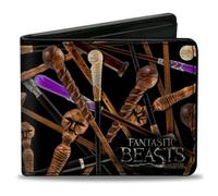 Bi-Fold Wallet Fantastic Beasts and Where to Find Them Wands Scattered