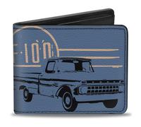 Bi-Fold Wallet Ford F-100 Truck BUILT TO LAST Blues/White