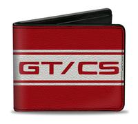 Bi-Fold Wallet Ford Mustang GT/CS Stripe Red/White