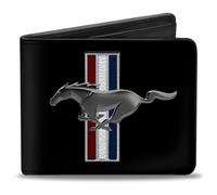 Bi-Fold Wallet Ford Mustang w/Bars Logo CENTERED