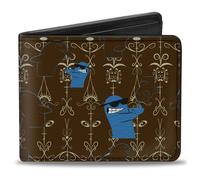 Bi-Fold Wallet Foster's Home for Imaginary Friends Bloo Poses Black/White