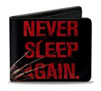 Bi-Fold Wallet Freddy's Hand NEVER SLEEP AGAIN + A NIGHTMARE ON ELM STREET Blac