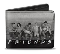 Bi-Fold Wallet FRIENDS 6-Character Lunch on a Skyscraper Vivid Grays/Black/White