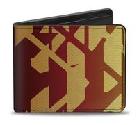 Bi-Fold Wallet Geometric Transition Blues/Reds/Orange/Yellows