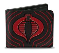 Bi-Fold Wallet GI Joe COBRA Ripple Logo Black/Red
