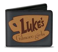 Bi-Fold Wallet GILMORE GIRLS LUKE'S Coffee Cup Icon Gray/Browns