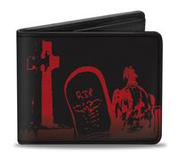 Bi-Fold Wallet Graveyard Black/Red