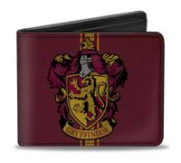 Bi-Fold Wallet GRYFFINDOR Crest/Vertical Stripe Burgundy/Gold