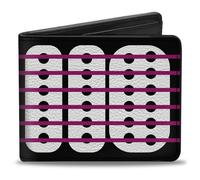 Bi-Fold Wallet Guitar Neck Black/White/Pink