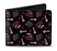 Bi-Fold Wallet Harry Potter Hogwarts Express and Knight Bus Collage Black/Reds