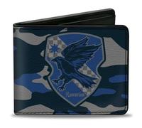 Bi-Fold Wallet Harry Potter Ravenclaw Crest Camo Blues/Grays