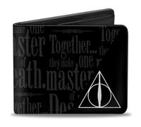 Bi-Fold Wallet Harry Potter TOGETHER...THEY MAKE ONE MASTER OF DEATH./Deathly Ha
