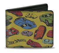 Bi-Fold Wallet HOT WHEELS Cars Scattered Yellow/Multi Color