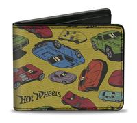 Bi-Fold Wallet HOT WHEELS Cars Scattered Yellow/Multi Color