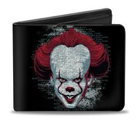 Bi-Fold Wallet IT CHAPTER TWO Pennywise Face + Logo Black/Red/Blues