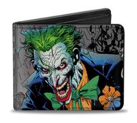 Bi-Fold Wallet Joker Smiling Gun BANG Alley Pose CLOSE-UP