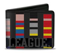 Bi-Fold Wallet JUSTICE LEAGUE 1-Bit Superheroes Gray/Black/Multi Color