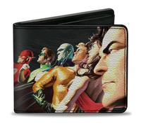 Bi-Fold Wallet JUSTICE LEAGUE Justice #1 7-Superhero Variant Cover Pose Grays