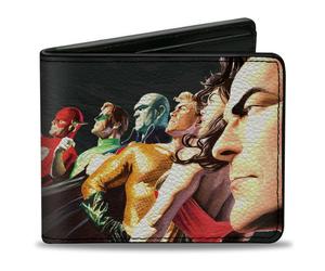 Bi-Fold Wallet JUSTICE LEAGUE Justice #1 7-Superhero Variant Cover Pose Grays