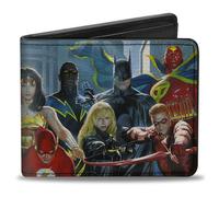 Bi-Fold Wallet Justice League of America Issue #12 12-Superhero Cover Pose Blues