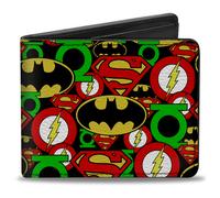 Bi-Fold Wallet Justice League Stacked Logos
