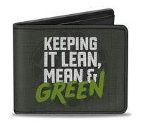 Bi-Fold Wallet KEEP IT LEAN, MEAN & GREEN + Classic Teenage Mutant Ninja Turtles