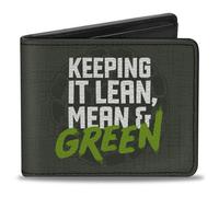 Bi-Fold Wallet KEEP IT LEAN, MEAN & GREEN + Classic Teenage Mutant Ninja Turtles