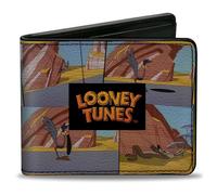 Bi-Fold Wallet LOONEY TUNES Wile E. Coyote and Road Runner Scene Blocks