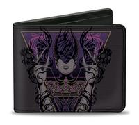 Bi-Fold Wallet Magic the Gathering NIGHTMARE WEAVER ASHIOK Pose Black/Purples