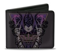 Bi-Fold Wallet Magic the Gathering NIGHTMARE WEAVER ASHIOK Pose Black/Purples