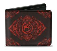 Bi-Fold Wallet Magic the Gathering Planeswalker Mountain Mana Traits Black/Red