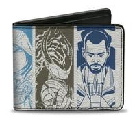Bi-Fold Wallet Magic the Gathering Planeswalkers Pose Blocks White/Multi Color