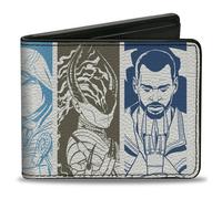 Bi-Fold Wallet Magic the Gathering Planeswalkers Pose Blocks White/Multi Color