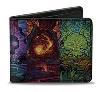 Bi-Fold Wallet Magic the Gathering Stained Glass Mana Symbol Blocks Multi Color
