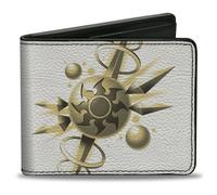 Bi-Fold Wallet MAGIC THE GATHERING White Mana Sun Icon and Title Logo White/Yell