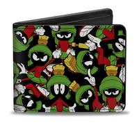 Bi-Fold Wallet Marvin the Martian Poses Scattered Black