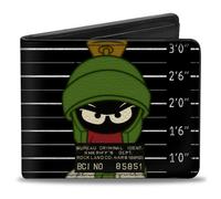 Bi-Fold Wallet Marvin the Martian ROCKLAND CO Mug Shot Black/White