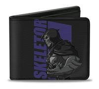 Bi-Fold Wallet Masters of the Universe HE-MAN and SKELETOR Silhouette Text Poses