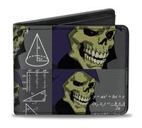 Bi-Fold Wallet Masters of the Universe Skeletor Formula Pose Blocks Grays