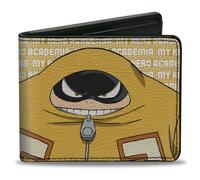 Bi-Fold Wallet MY HERO ACADEMIA Pro Hero Fat Gum Pose and Title Logo Yellow/Whit