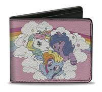 Bi-Fold Wallet MY LITTLE PONY Three Pony Rainbow Cloud Pose Pinks