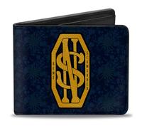 Bi-Fold Wallet NEWT SCAMANDER NS Monogram + FBAWTFT Logo Blues/Gold