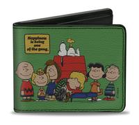 Bi-Fold Wallet Peanuts Gang 75th Anniversary HAPINESS IS BEING ONE OF THE GANG G