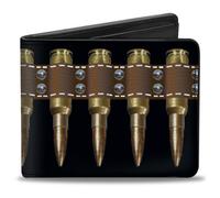 Bi-Fold Wallet Printed Bullets Pattern
