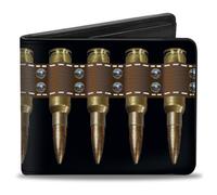 Bi-Fold Wallet Printed Bullets Pattern