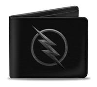 Bi-Fold Wallet Reverse Flash Logo Black/Silver Etching