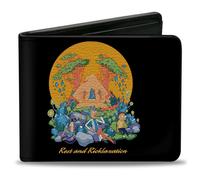 Bi-Fold Wallet Rick and Morty REST AND RICKLAXATION Group Pose Black