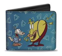 Bi-Fold Wallet Rocko's Modern Life Rocko & Heffer 2-Poses Blues/White