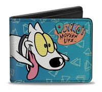 Bi-Fold Wallet Rocko's Modern Life Spunky Pose/Logo Blues/White
