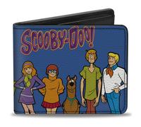 Bi-Fold Wallet SCOOBY-DOO Mystery Machine and Character Group Pose Blue
